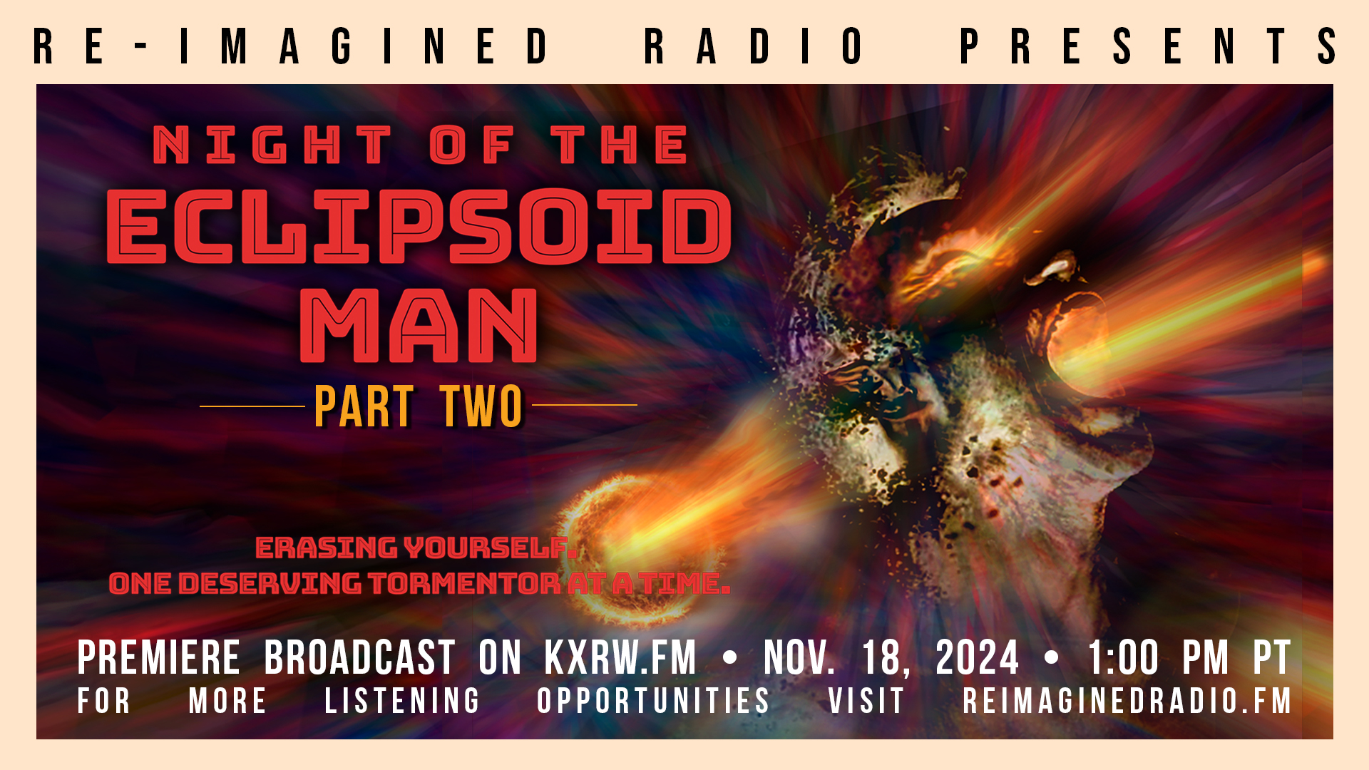 Night of the Eclipsoid Man part 2 landscape poster