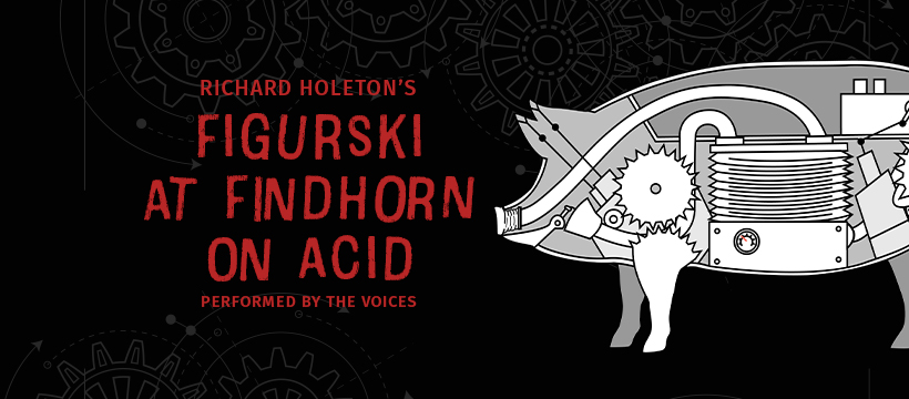 Figurski at Findhorn on Acid banner poster