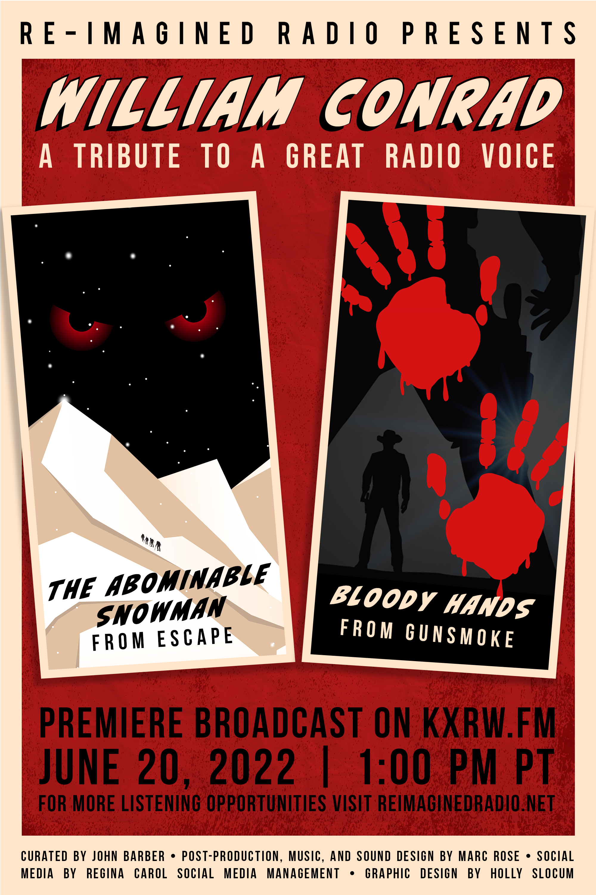 William Conrad Tribute poster 2022